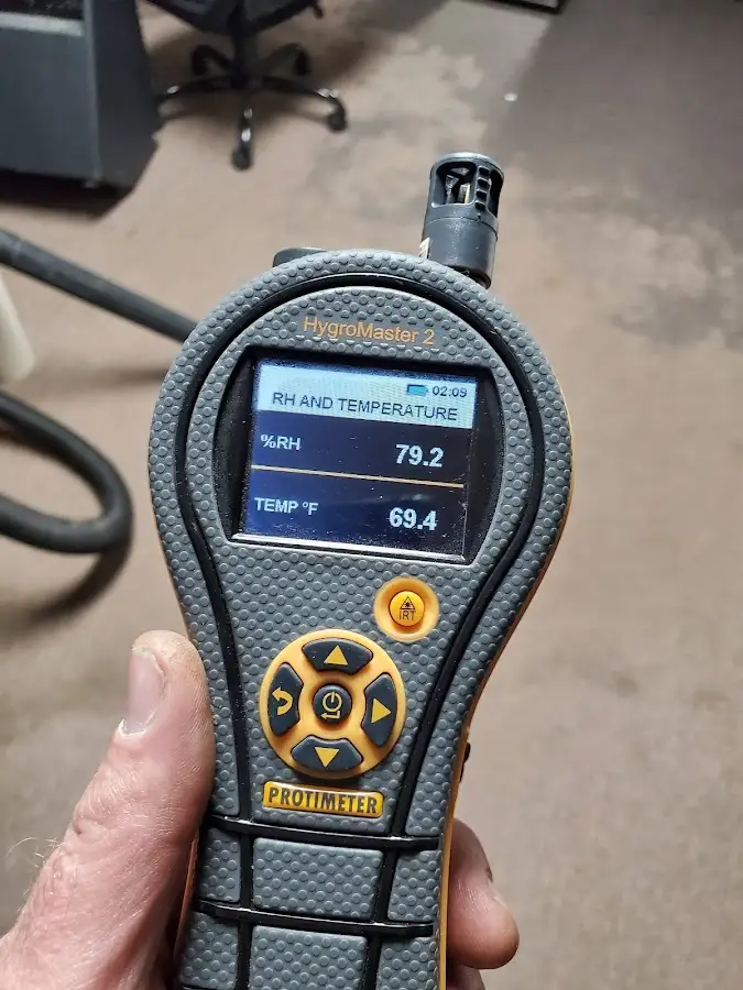 Moisture meter humidity assessment for Fire & Smoke Damage Restoration in Moon